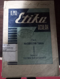 Image of Ilmu Etika Achlak
