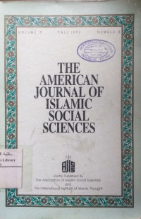 Image of The American Journal Of Islamic Social Sciences