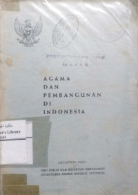 Image of Agama Dan Pembangunan Di Indonesia