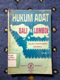 Image of Hukum Adat Bali & Lombok