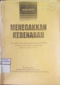 Image of Menegakkan Kebenaran