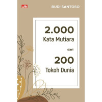 Image of 2000 Kata Mutiara Dari 200 Tookoh Dunia
